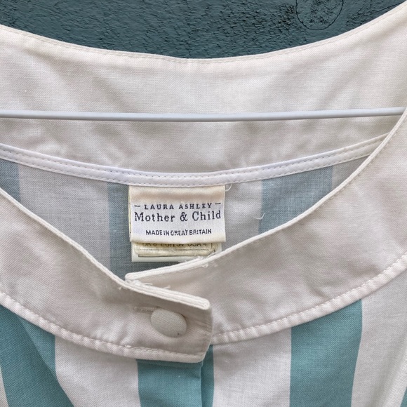 VINTAGE Laura Ashley Mother & Child Striped Tank Dress 4 - Picture 6 of 8